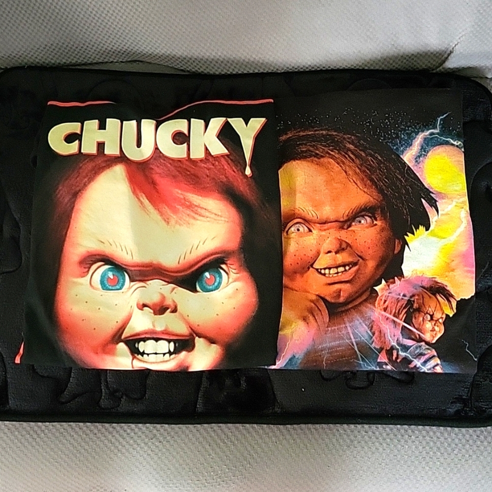 Set of (2) Chucky Horror T-Shirts - Women's Size Medium